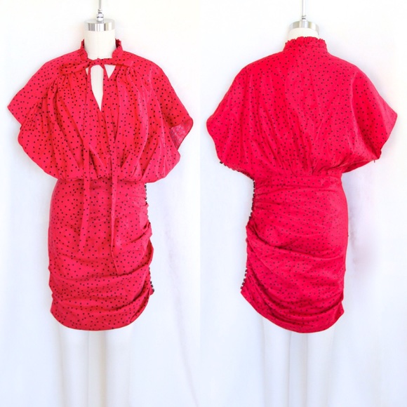 Magda Butrym “Reno” Red Polka Dot Mini Dress - Picture 8 of 8